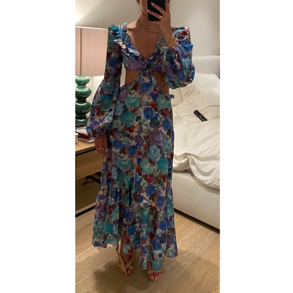 PatBO blossom cutout dress NWT